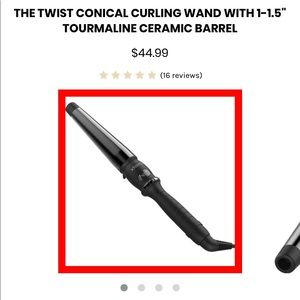 Xtava curling wand with 1.5-1” barrel